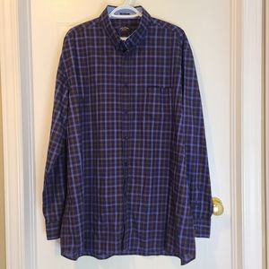 Paul & Shark XXL Men's Plaid Button-up Dress Shirt